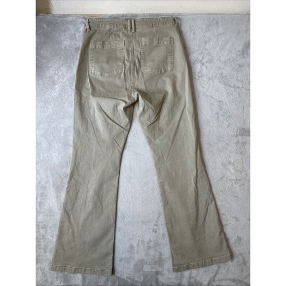 Pistola Size 32 Khaki Utility Patch Pocket Flare Leg Pants - Picture 8 of 12